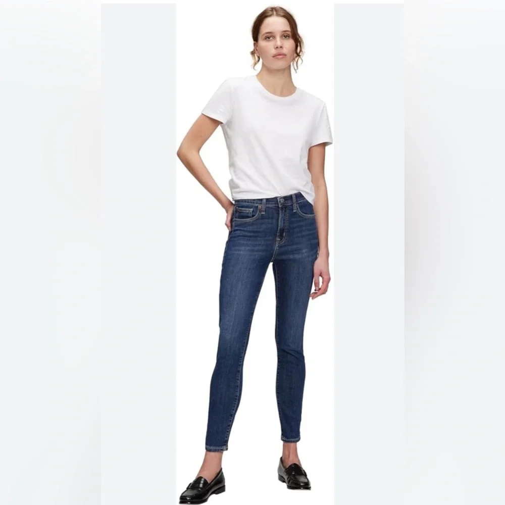 GAP High-Rise Legging Dark Blue Women’s Skinny Jeans Sz 27 TALL
